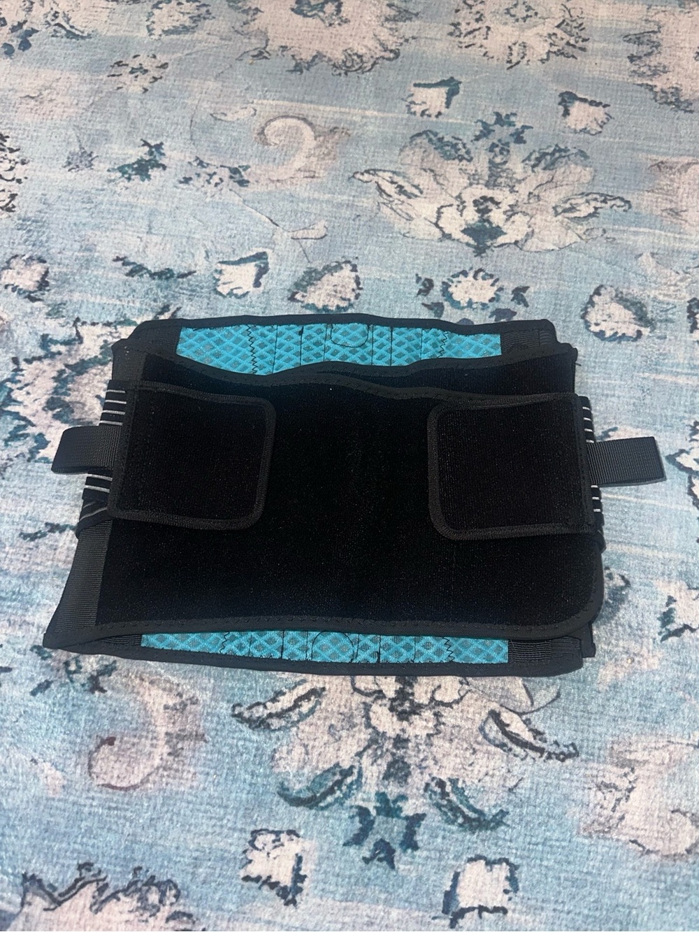 Adjustable Back Support Brace Light Blue One Size Fits All - Picture 3 of 3